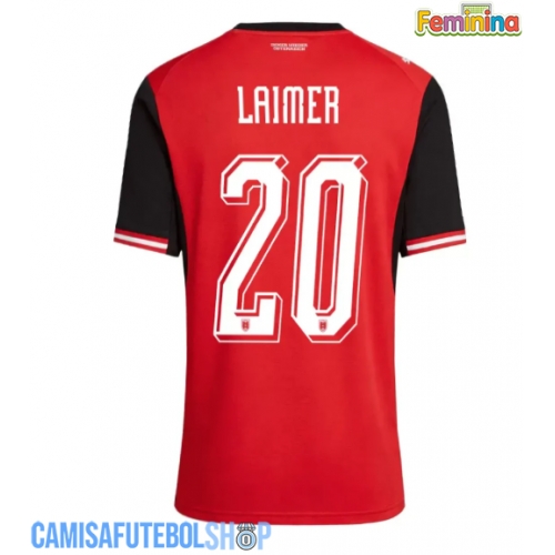 Camisa de time de futebol Áustria Konrad Laimer #20 Replicas 1º Equipamento Feminina Mundo 2026 Manga Curta